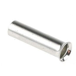 100 pcs - RS PRO Crimp Bootlace Ferrule, 10mm Pin Length, 2.6mm Pin Diameter, 2.5mm² Wire Size