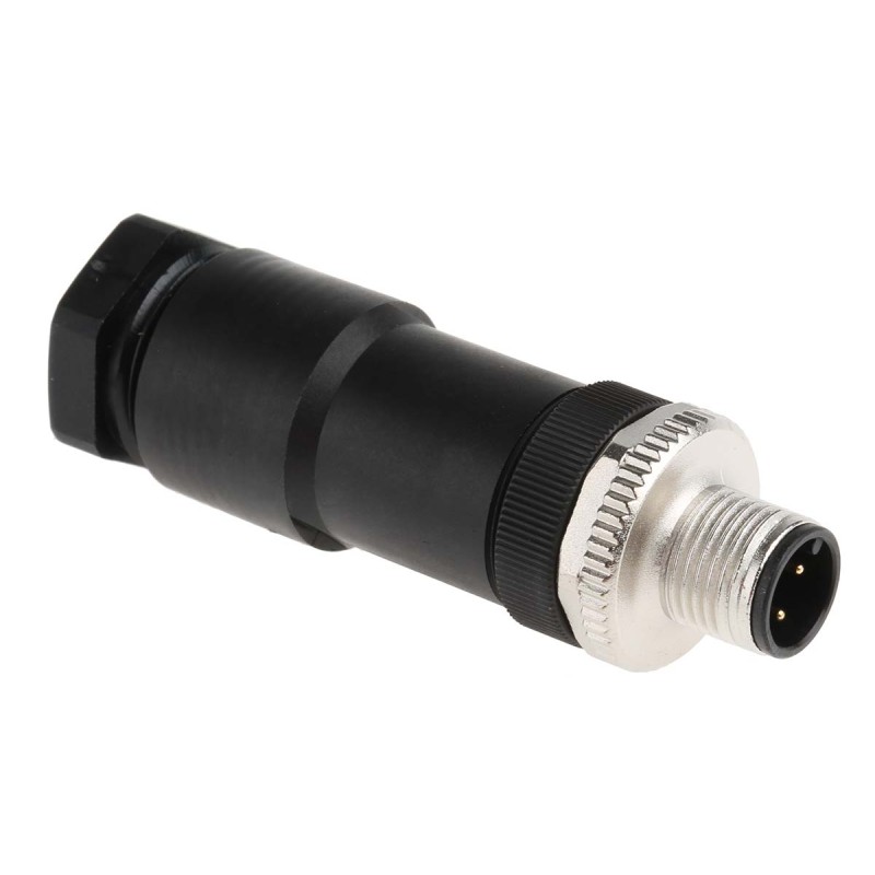 1 pcs - binder Circular Connector, 4 Contacts, Cable Mount, M12 Connector, Plug, Male, IP67, 713 Series
