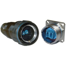 1 pcs - Amphenol Socapex, LCF TV, Plug, APC, LC, PC Duplex Fibre Optic Connector