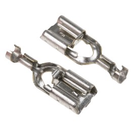 100 pcs - TE Connectivity Positive Lock .250 Mk II Uninsulated Female Spade Connector, Receptacle, 0.5mm² to 1.5mm²