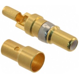 1 pcs - HARTING, D-Sub Mixed Series, Male Crimp, Solder D-Sub Connector Coaxial Contact, Gold Coaxial