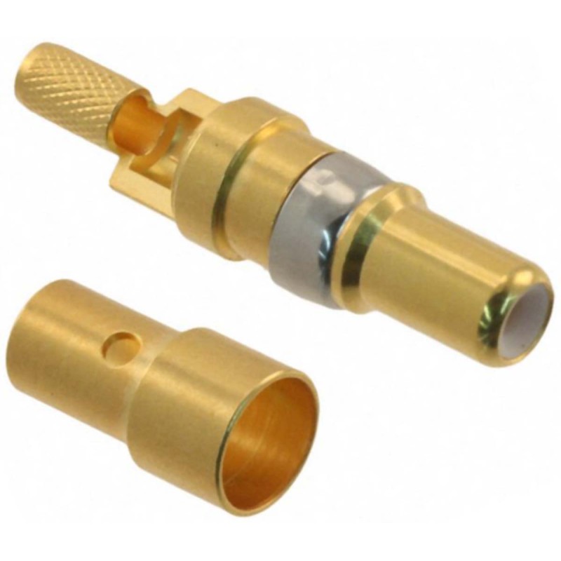 1 pcs - HARTING, D-Sub Mixed Series, Male Crimp, Solder D-Sub Connector Coaxial Contact, Gold Coaxial
