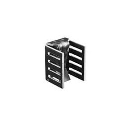 1 pcs : 6236BG - Heat Sinks Channel Heat Sink+Retaining Clip for TO220, Vertical, 25 Degree C/W, Black