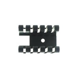 1 pcs : 551002B00000G - Heat Sinks Channel Heat Sink for TO-220, Folded Back Fin, Horizontal, 12.4 Degree C/W
