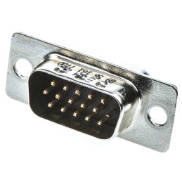 1 pcs - HARTING D-Sub High Density 15 Way Through Hole D-sub Connector Plug, 2.29mm Pitch