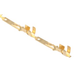 100 pcs - TE Connectivity FASTIN-FASTON .110 Uninsulated Male Spade Connector, Tab, 2.79 x 0.51mm Tab Size, 0.5mm² to 1.4mm²