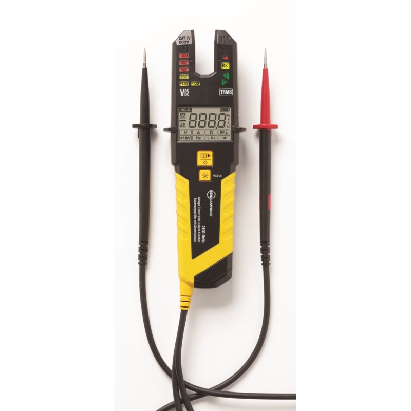 1 pcs - Beha-Amprobe 2100-DELTA, LCD Voltage Indicator, 1000 V ac, 1500V dc, Continuity Check, Mains Powered, CAT III 1000V