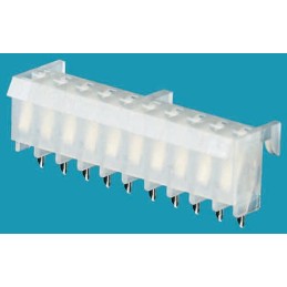 100 pcs - Molex KK 396 Series Straight Through Hole Mount PCB Socket, 10-Contact, 1-Row, 3.96mm Pitch, Solder Termination