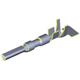 100 pcs - TE Connectivity Mini-Universal MATE-N-LOK II Series Female Crimp Terminal, 20AWG Min, 16AWG Max