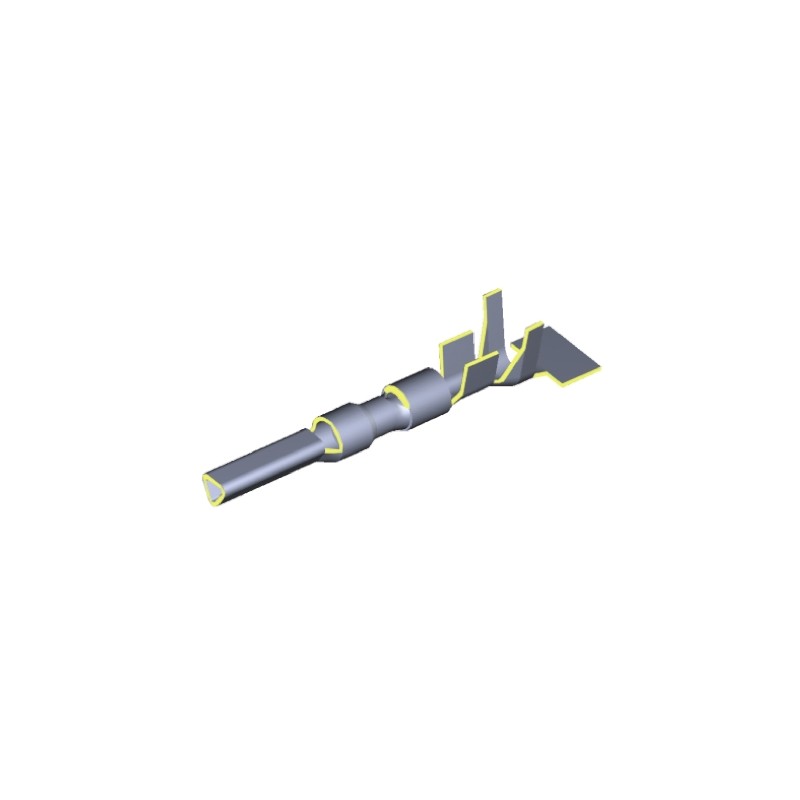 100 pcs - TE Connectivity Mini-Universal MATE-N-LOK II Series Female Crimp Terminal, 20AWG Min, 16AWG Max