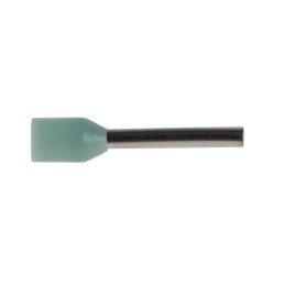 100 pcs - RS PRO Insulated Crimp Bootlace Ferrule, 8mm Pin Length, 1.1mm Pin Diameter, 0.25mm² Wire Size, Turquoise