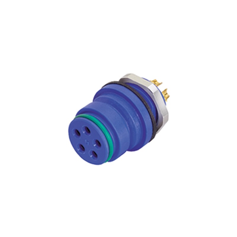50 pcs - Binder Circular Connector, 8 Contacts, Panel Mount, Miniature Connector, Socket, Female, IP67, 720 Series