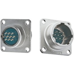 50 pcs - JAE Circular Connector, 3 Contacts, Panel Mount, Miniature Connector, Plug, Male, SRCN Series