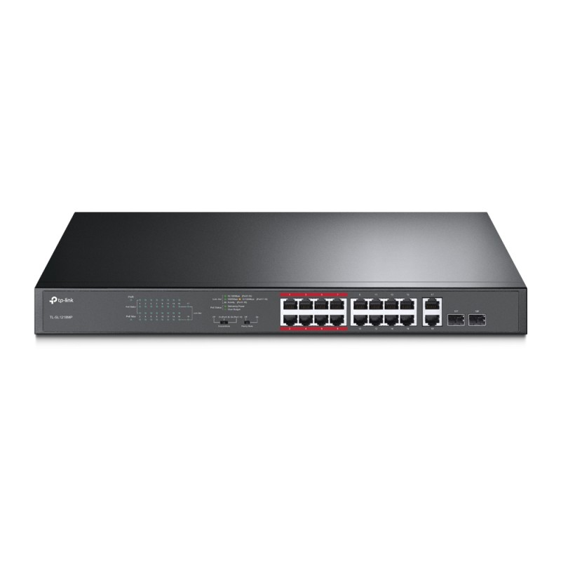 1 pcs - TP-Link Unmanaged 16 Port Ethernet Switch With PoE