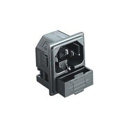 1 pcs : PF0011/10/63 - AC Power Entry Modules SNAP-IN FUSED SOL TB