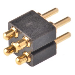 1 pcs - Preci-Dip Straight Through Hole Spring Loaded Connector, 4 Contact(s), 2.54mm Pitch, 2 Row(s), Shrouded