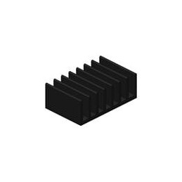 1 pcs : M-C421 - Heat Sinks Stand Alone Heat Sink, Transverse Fins, Quarter Brick (Includes: 1 Heatsink - no screws /no washers 