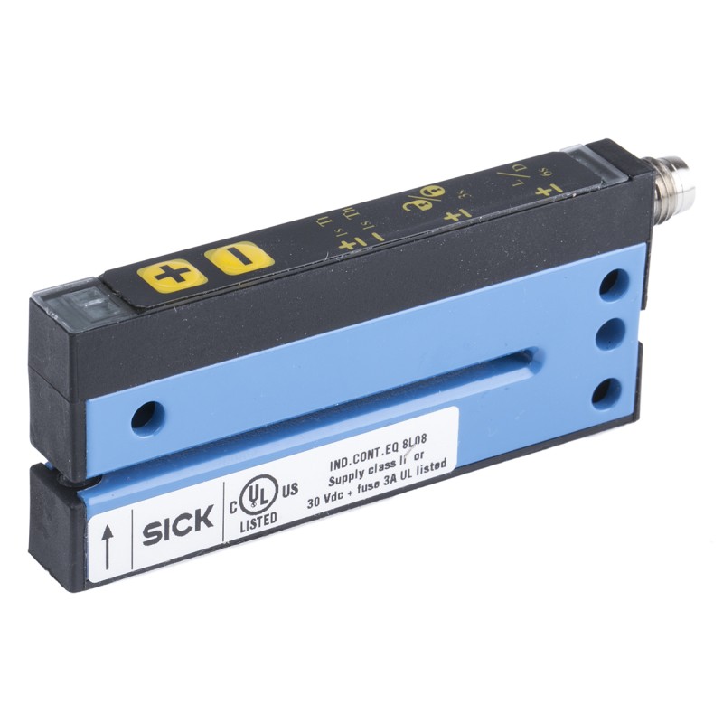 1 pcs - Sick Through Beam Photoelectric Sensor, Fork Sensor, 2 mm Detection Range