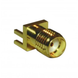 1 pcs - Amphenol RF, jack Edge Mount SMA Connector, 50Ω, Solder Termination, Straight Body