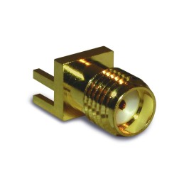1 pcs - Amphenol RF, jack Edge Mount SMA Connector, 50Ω, Solder Termination, Straight Body