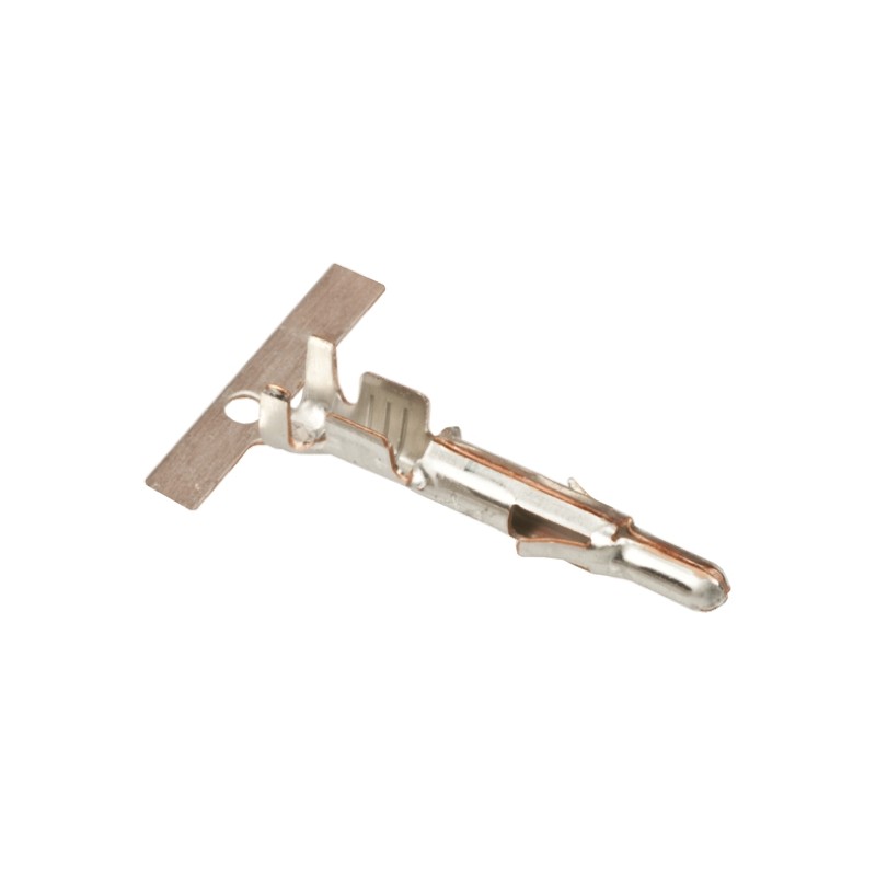 100 pcs - TE Connectivity Universal MATE-N-LOK Series Male Crimp Terminal, 12AWG Min, 10AWG Max