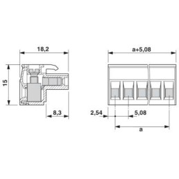 1 pcs - Phoenix Contact 5.08mm Pitch 12 Way Pluggable Terminal Block, Plug, Screw Termination