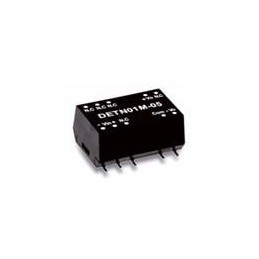 1 pcs : DETN01L-15 - Isolated DC/DC Converters - SMD 4.5-5.5Vin +/-15Vout +/-3.4-34mA 1W SMT