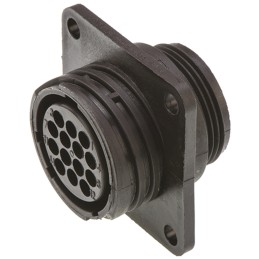 1 pcs - TE Connectivity 14 Way Panel Mount, Surface Mount Circular Connectors Receptacle