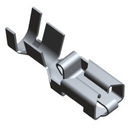 100 pcs - TE Connectivity Positive Lock .250 Mk I Female Spade Connector, Receptacle, 3mm² to 6mm²