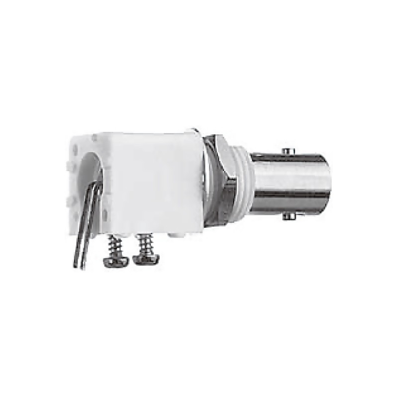 1 pcs - Telegartner, jack PCB Mount BNC Connector, 50Ω, Through Hole Termination, Right Angle Body