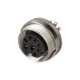 1 pcs - Lumberg, KGV 8 Pole M16 Din Socket, DIN EN 60529, 5A, 60 V ac IP40, Female, Panel Mount
