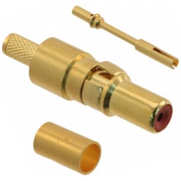 1 pcs - Harting, D-Sub Mixed Series, Male Crimp D-Sub Connector Coaxial Contact, Gold Coaxial, 30 AWG - 24 AWG