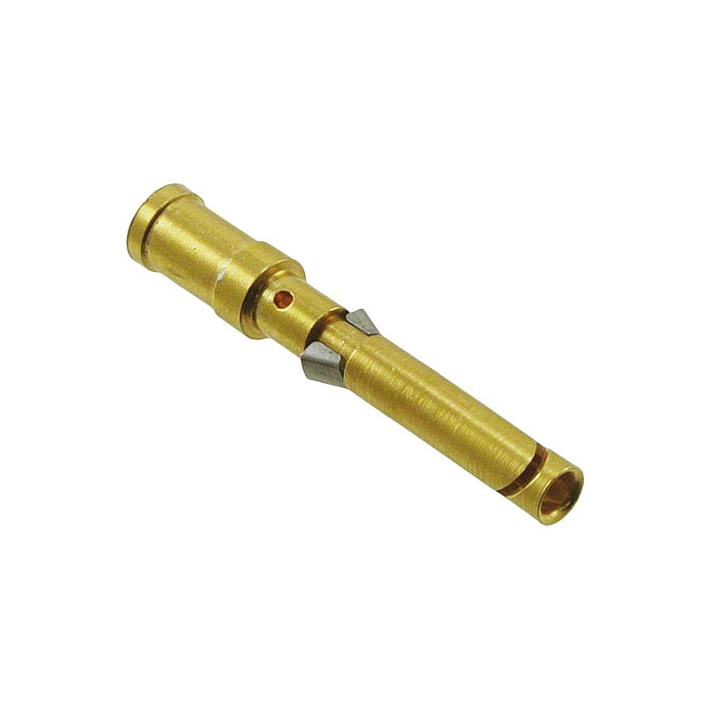 100 pcs - Han Contacts Female 10A Crimp Contact Minimum Wire Size 0.5mm² Maximum Wire Size 0.5mm² for use with Heavy Duty Power