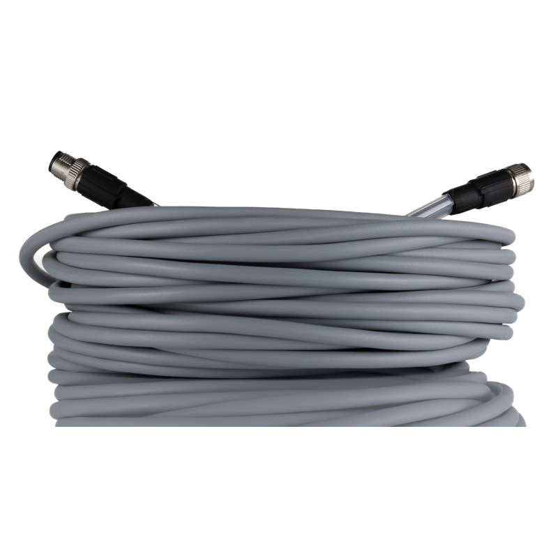 1 pcs - Phoenix Contact Straight Female 5 way M12 to Straight Male 5 way M12 Bus Cable, 20m