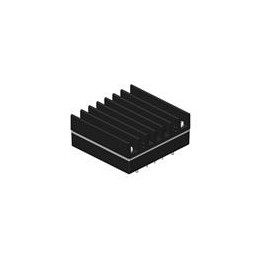 1 pcs : M-C091 Heat Sink Kit - Heat Sinks Heat Sink Kit, Transverse Fins, Half Brick, 12.7mm (Includes: 1 Heatsink / 4 Screws / 
