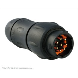 1 pcs - Souriau Circular Connector, 8 Contacts, In-line, Plug, Male, IP68, IP69K, UTS Series