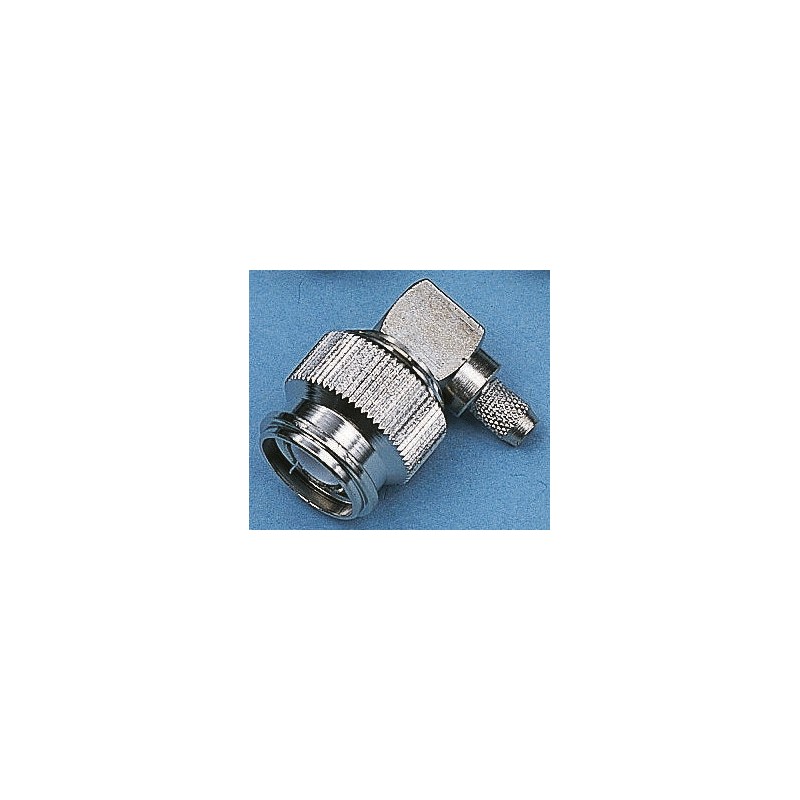 1 pcs - Telegartner, Plug Cable Mount TNC Connector, 50Ω, Crimp Termination, Straight Body