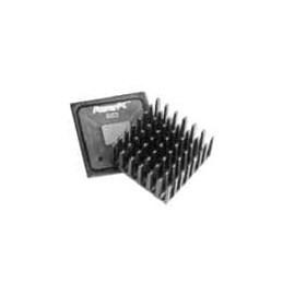 1 pcs : 658-60ABT4E - Heat Sinks Omnidirectional Pin Fin Heat Sink for 27mm BGA/PowerPC, Chomerics T410R