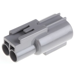 1 pcs - TE Connectivity, .187 Series Automotive Connector Socket 2 Way