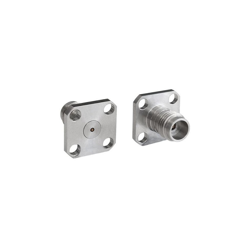 1 pcs - Bulgin Male/Female Flange Mount Circular Coaxial Connector, Jack Screw Termination, Straight Body