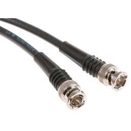 1 pcs - TE Connectivity Male BNC to Male BNC Coaxial Cable, 1m, RG59 Coaxial, Terminated