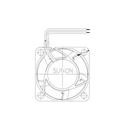 1 pcs : MF40201V1-1D02A-A99 - DC Fans Axial Fan, 40x40x20mm, 12VDC, 0.22'H2O, Vapo, Auto Restart, Infotainment