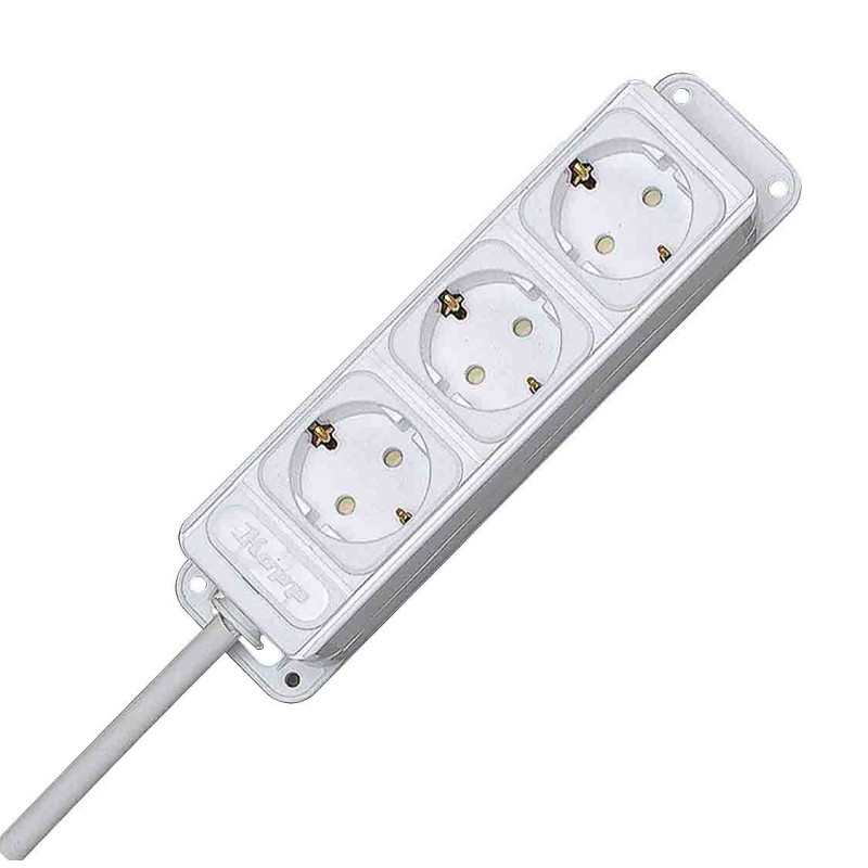 1 pcs - Kopp 1m 3 Socket Extension Lead, 250 V