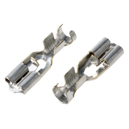 100 pcs - TE Connectivity Positive Lock .250 Mk II Uninsulated Female Spade Connector, Receptacle, 6.35 x 0.81mm Tab Size,