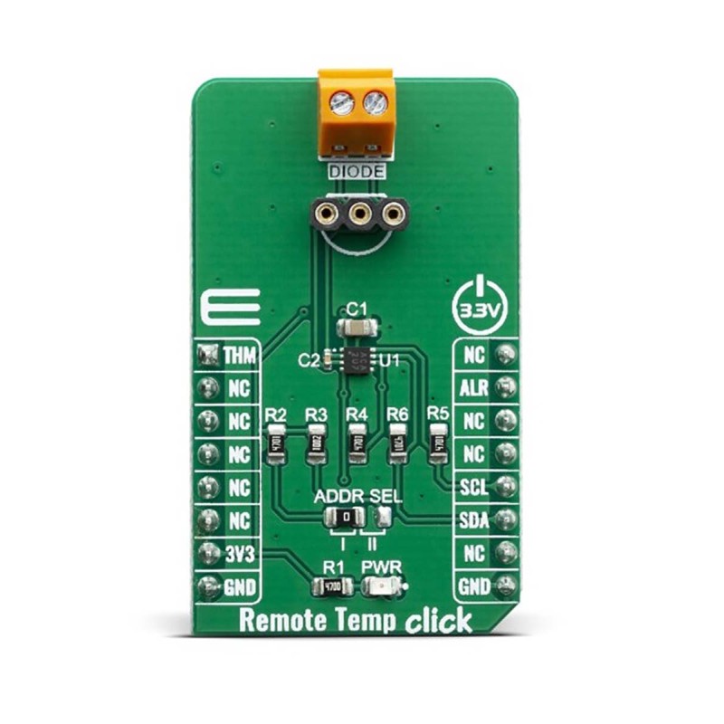 1 pcs - MikroElektronika Remote Temp Click Development Kit for EMC1833 EMC1833