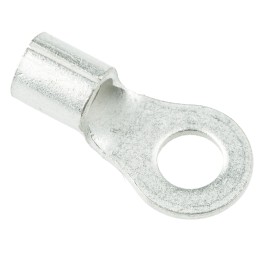 100 pcs - TE Connectivity, SOLISTRAND Uninsulated Crimp Ring Terminal, M5 Stud Size, 2.6mm² to 6.6mm² Wire Size