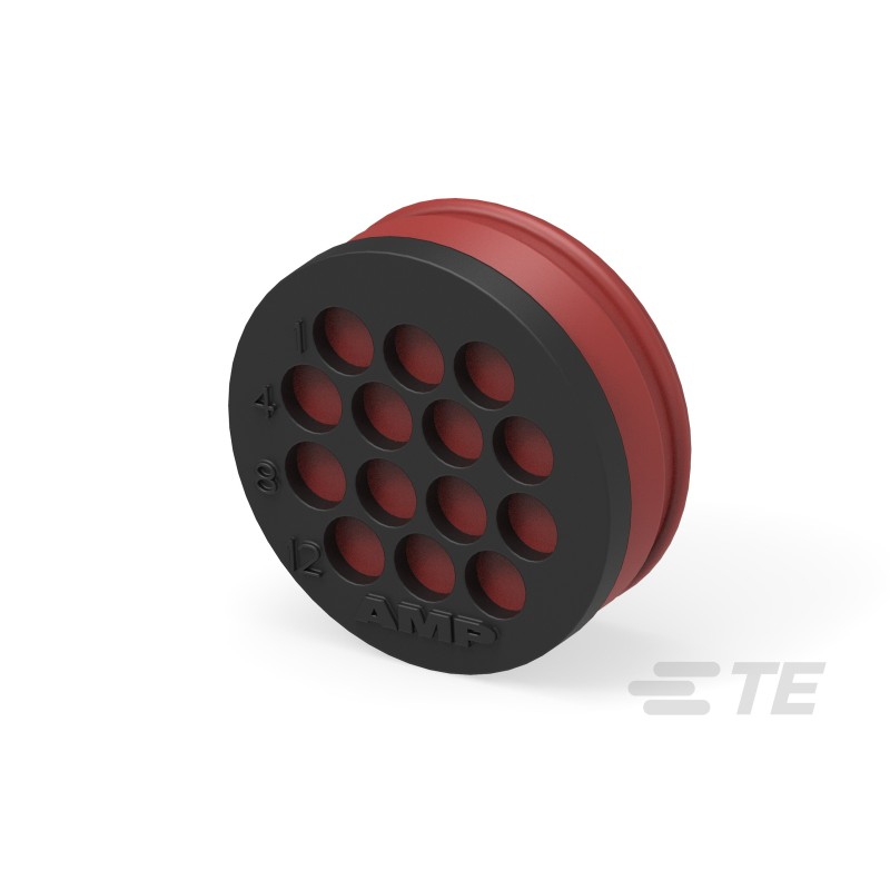 1 pcs - TE Connectivity Red/Black Wire Entry Seal Kit, Shell Size 17 for use with CPC Range