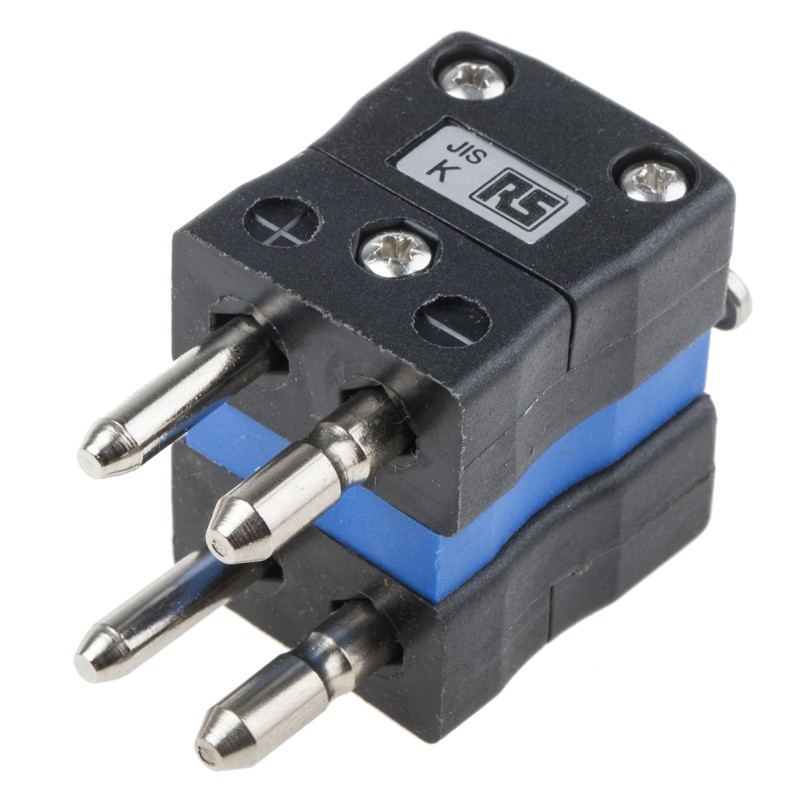 1 pcs - RS PRO Duplex Thermocouple Connector for Use with Type K Thermocouple, Standard Size, JIS Standard