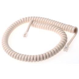 1 pcs - Decelect Forgos Phone Accessory, Telephone Cord, Ivory, 3m
