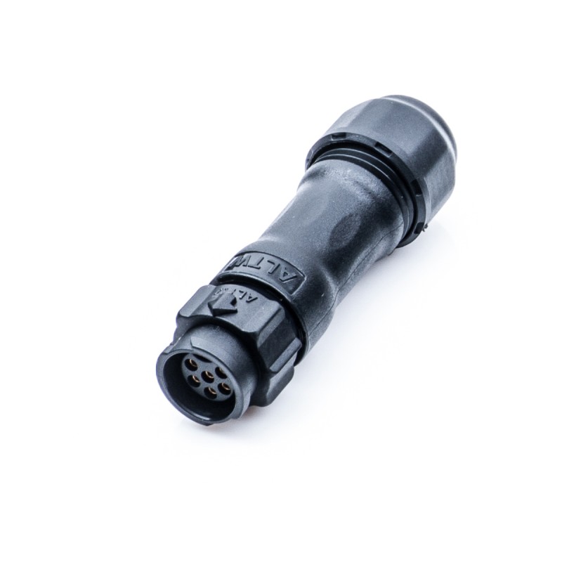 1 pcs - Amphenol Industrial Circular Connector, 6 Contacts, Cable Mount, Socket, Female, IP68, X-Lok Series